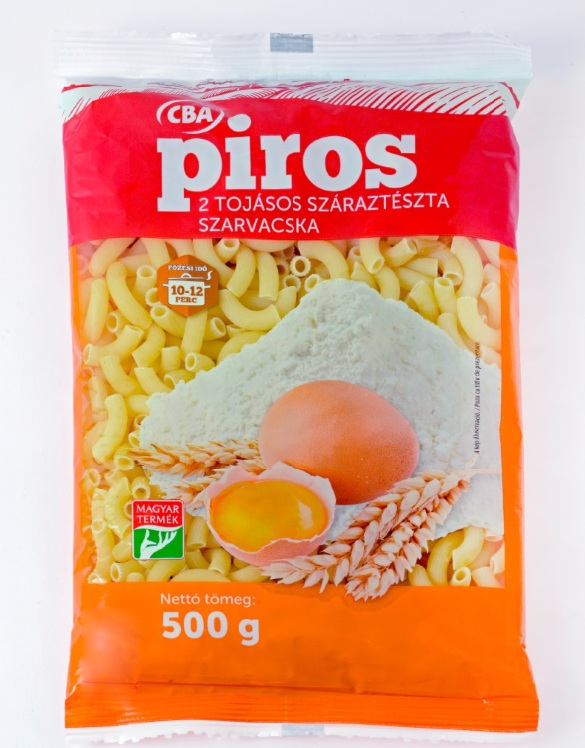 CBA Piros 2 tojásos szarvacska 500g